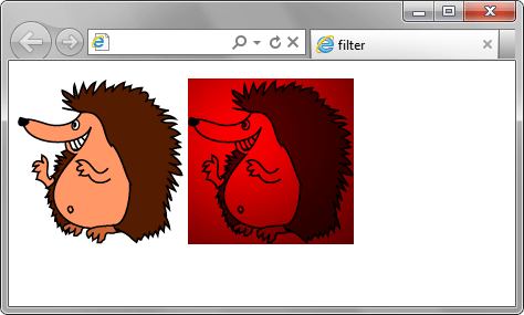 Источник света над картинкой
