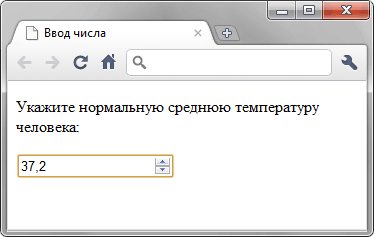 Ввод дробных чисел в поле