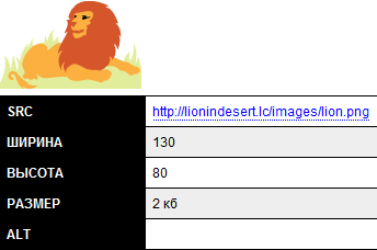 Информация об изображении
