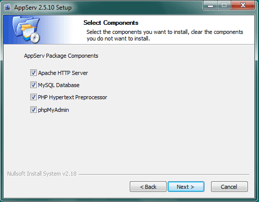 Выбор компонент